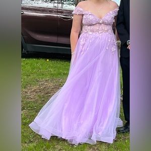 Purple prom dress size 12. Worn once